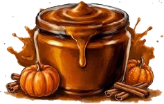 Jar of pumpkin spice dipping sauce